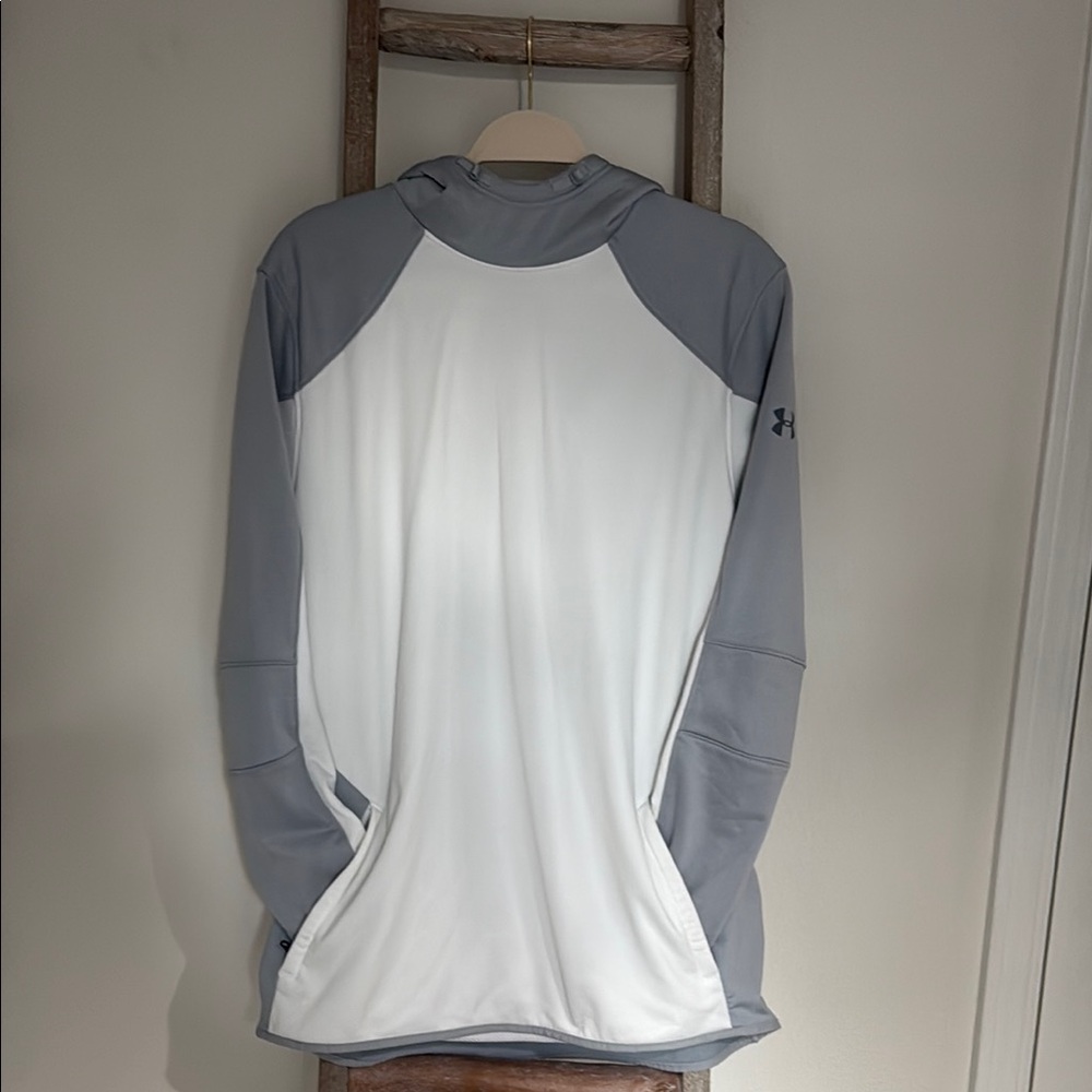 Under Armour Gray and White Hoodie